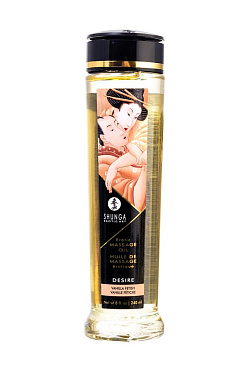 Возбуждающее массажное масло Shunga Vanilla Fetish, ванильный фетиш, 240 мл.