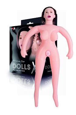 Кукла надувная Dolls-X, Gabriella, брюнетка, реалистичная голова