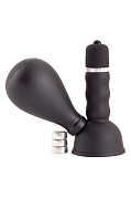 Вибратор на сосок с грушей черный