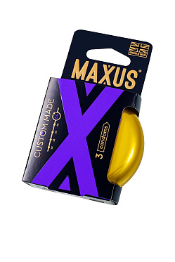 Презервативы MAXUS в металлическом кейсе, Custom Made 64, X-Edition (3шт.)