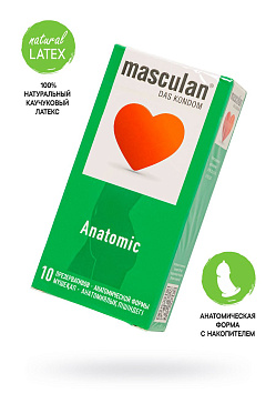 Презервативы Masculan Anatomic анатомической формы (10шт.)