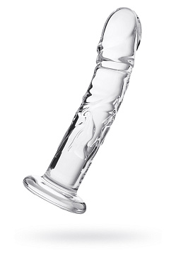 Фаллоимитатор Sexus Glass (стекло), прозрачный, 19.5 см.