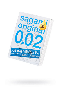Презервативы полиуретановые Sagami Original 002 EXTRA LUB (3шт.)
