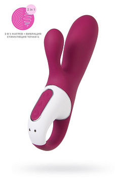 Вибратор Satisfyer Hot Bunny с клиторальным стимулятором, красный 
