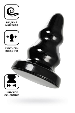 Анальная втулка POPO Pleasure Monoceros, черная, 15 см.