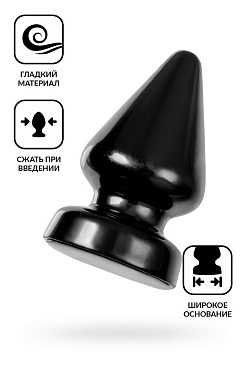 Анальная втулка POPO Pleasure Draco α, черная, 18 см.
