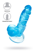 Фаллоимитатор Indy, голубой, 15.8 см.
