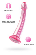 Нереалистичный фаллоимитатор Jelly Dildo L, розовый, 20 см