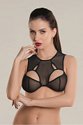 Бралетт Waname Apparel Delicacy c фигурными вырезами, черный, (42-44) Бралетт Waname Apparel Delicacy c фигурными вырезами, черный, (42-44)