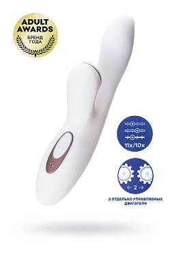 Вибратор Satisfyer Pro G-Spot Rabbit, с вакуум-волновым бесконтактным стимулятором клитора, белый