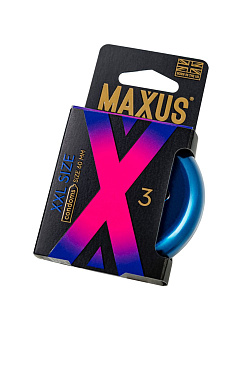 Презервативы MAXUS в металлическом кейсе, XXL увеличенного размера (3шт.)