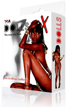Кукла надувная Dolls-X, Michelle, негритянка, 3 отверстия