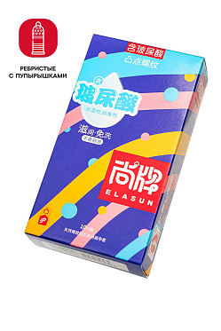 Презервативы Elasun Ribbet and dotted ребра и точки (10шт.)