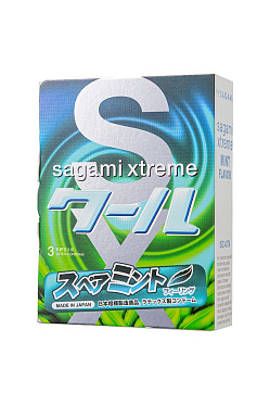 Презервативы латексные Sagami Xtreme Mint (3шт.)