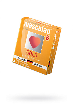 Презервативы Masculan Ultra 5 золотого цвета (3)