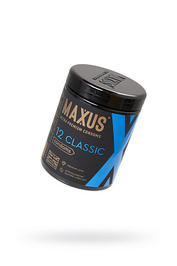 Презервативы MAXUS в большом пластиковом кейсе, CLASSIC классические (12шт.)