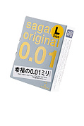 Презервативы полиуретановые Sagami Original 001 L-SIZE (2шт.)