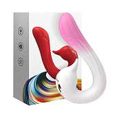 Вибратор USK-V22 бело-розовый Вибратор USK-V22 бело-розовый