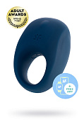 Эрекционное кольцо Satisfyer Strong, синее, 7.0