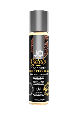 Вкусовой лубрикант Яркий вкус двойного шоколада / JO Gelato Decadent Double Chocolate, 1oz - 30 мл.