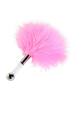 Щекоталка розовая, 13 см.