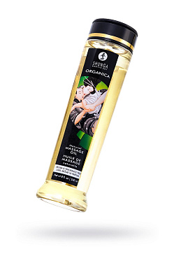 Возбуждающее массажное масло Shunga Organica Natural, без аромата, 240 мл.