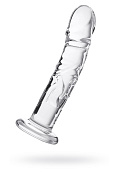 Фаллоимитатор Sexus Glass (стекло), прозрачный, 19.5 см.