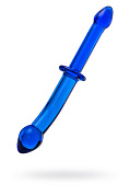 Фаллоимитатор Sexus Glass (стекло), синий, 25 см.