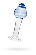 Анальная втулка Sexus Glass (стекло) прозрачно-синяя, 11.5 см. Анальная втулка Sexus Glass (стекло) прозрачно-синяя, 11.5 см.