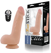Вибратор RealStick Elite, с пультом ДУ, 10 режимов, 19 см. Вибратор RealStick Elite, с пультом ДУ, 10 режимов, 19 см.